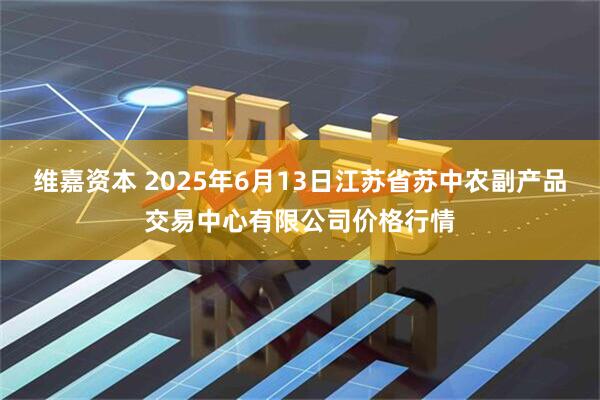 维嘉资本 2025年6月13日江苏省苏中农副产品交易中心有限公司价格行情