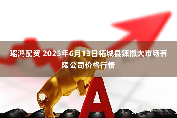 瑶鸿配资 2025年6月13日柘城县辣椒大市场有限公司价格行情