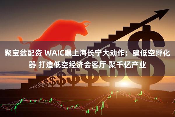 聚宝盆配资 WAIC曝上海长宁大动作：建低空孵化器 打造低空经济会客厅 聚千亿产业