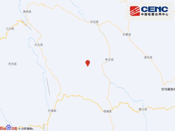 融亿操盘 四川甘孜州新龙县发生5.4级地震