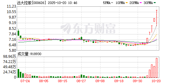 融券通 远大控股演绎“地天板”走势